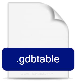 gdbtable file